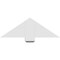 Ekena Millwork Kennewick Architectural Grade PVC Gable Bracket, 36"W x 12"H x 4"D x 6"F, 8/12 Pitch GBP036X12X0406KEN00 - alternate 3